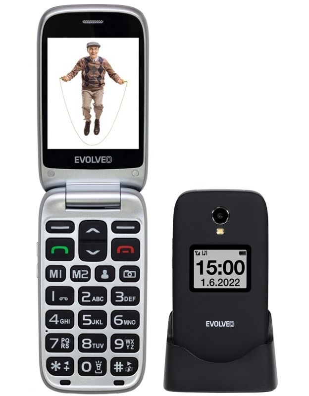 Mobilný telefón Evolveo EasyPhone FS čierny