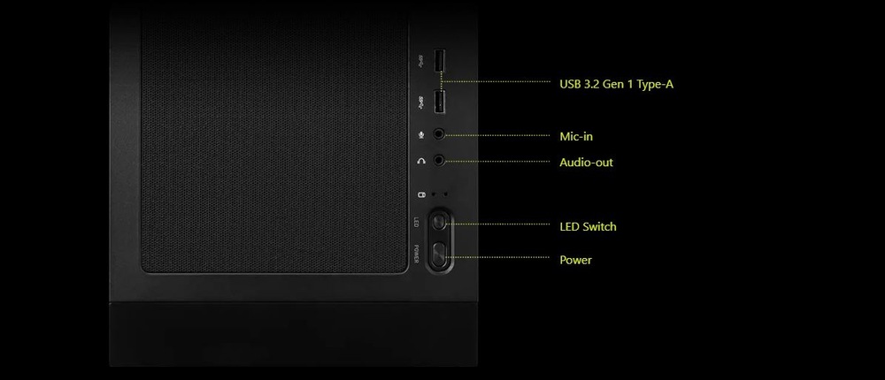 Case MSI MAG FORGE 320R AIRFLOW čierna MSI MAG FORGE 320R AIRFLOW