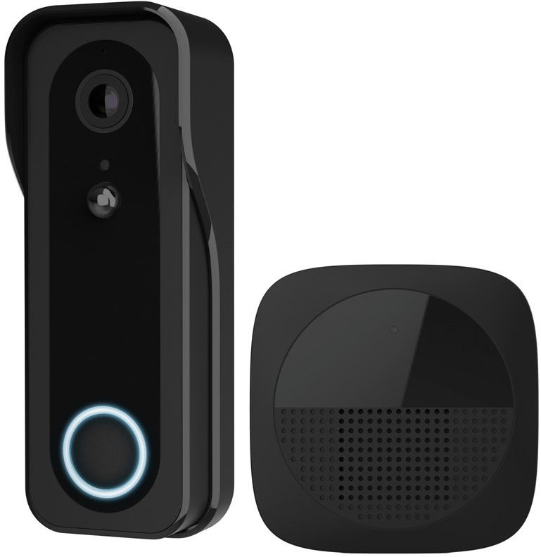 Videozvonček Trust DOORCAM-3000 Smart Wi-Fi - čierny