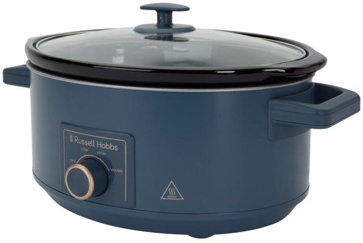 Pomalý hrniec Russell Hobbs 28780-56 Soft Navy s objemom 7 l a tromi režimami varenia v modrom prevedení