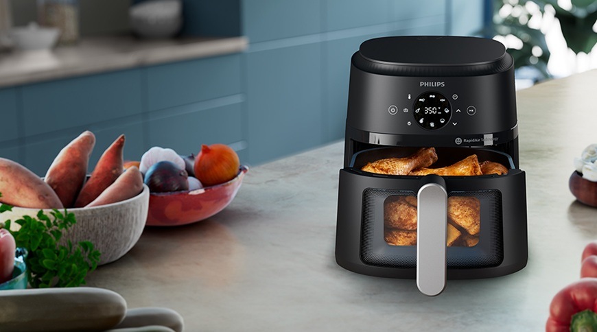 Fritéza teplovzdušná Philips 6,2 l, NA231/00 Airfryer 2000 Series čierna Fritéza Philips NA221/00