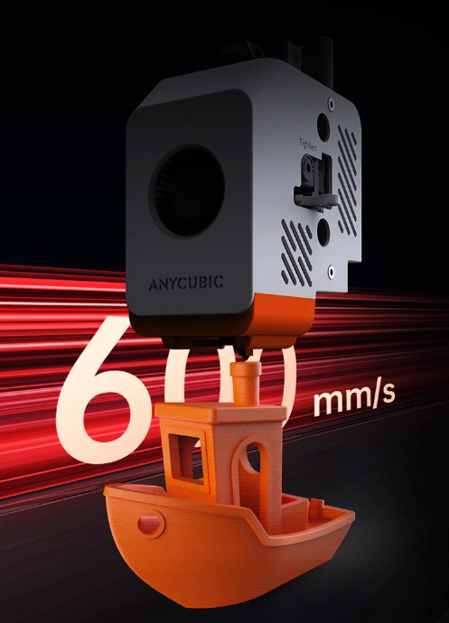 3D tlačiareň Anycubic Kobra S1 Ace 2 Pro Combo čierny Anycubic Kobra S1 Ace 2 Pro Combo dokáže tlačiť rýchlosťou až 600 mm/s