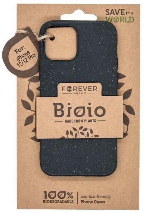 Kryt na mobil Forever Bioio na Apple iPhone 12/12 Pro čierny