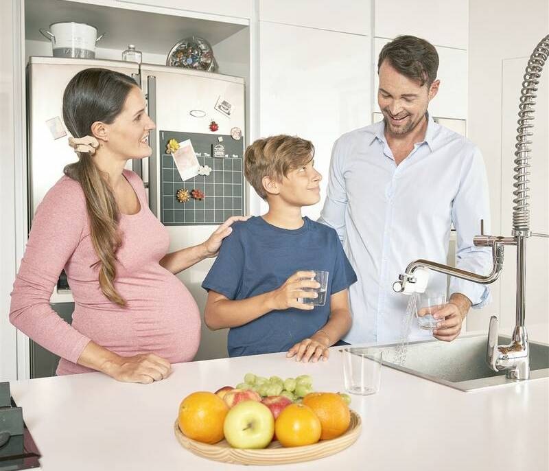 Filtračné zariadenie Laica Genova Hydrosmart+ Metalstop, R20A biely