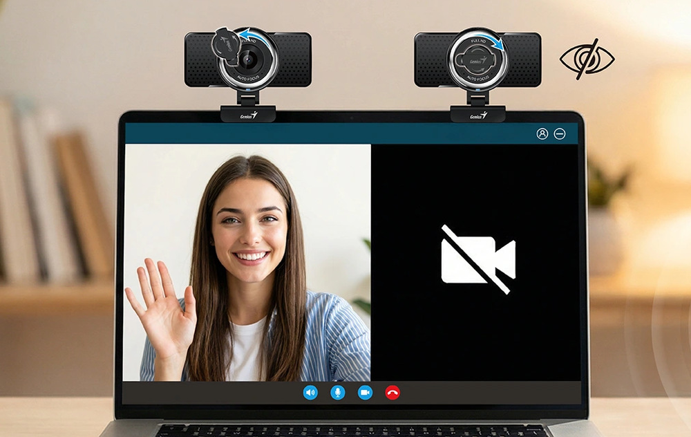 Genius ECam 8020AF prináša aj mechanickú krytku objektívu