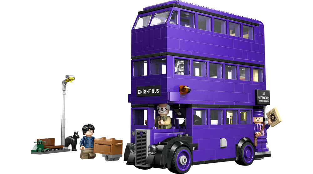 Stavebnica LEGO® Harry Potter™ 76446 Dobrodružství v záchranném kouzelnickém autobusu Päť postáv vrátane Tichošliapka umožňuje rozohrávať vlastné kúzelnícke príbehy plné dobrodružstva.