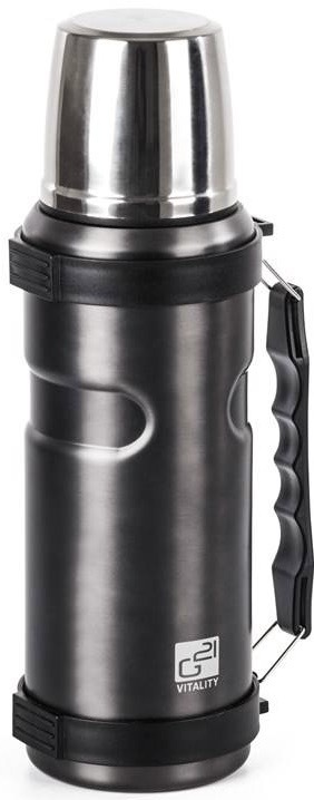 Termofľaša G21 G21TL1S, 1000 ml, ocelově šedá s rukojetí