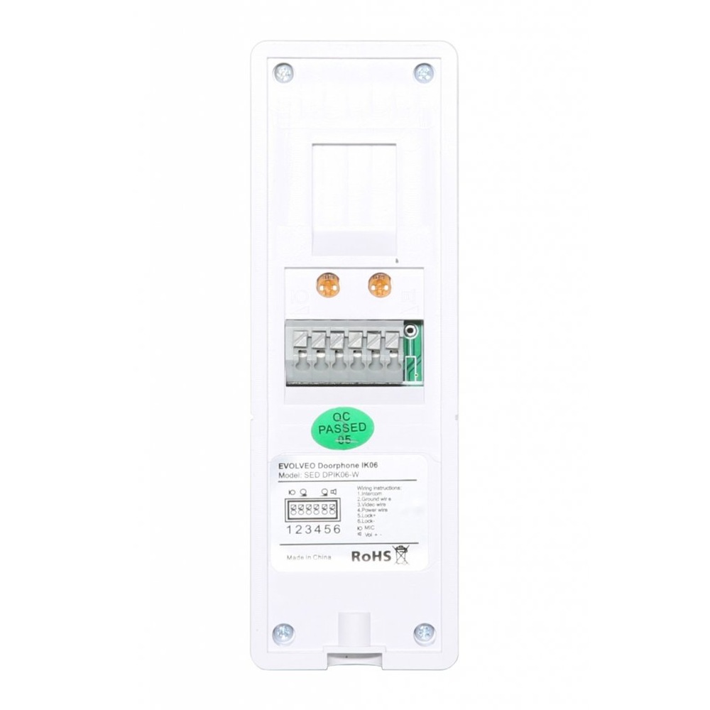 Dverný videotelefón Evolveo DoorPhone IK06 biely