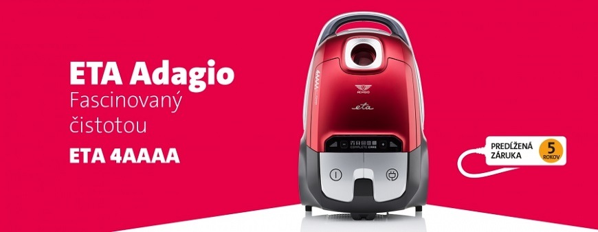 Podlahový vysávač ETA Adagio 3511 90000 červený Podlahový vysávač ETA Adagio 3511 90000 červený