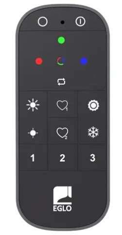 Diaľkový ovládač Eglo Zigbee Remote 2.0 sivý