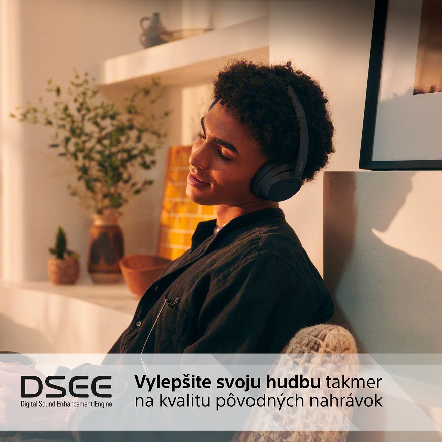 Slúchadlá Sony WH-CH720N čierna Sony WH-CH720N, čierna, technológia DSEE