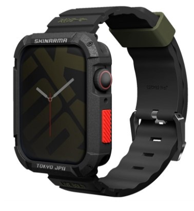 Remienok Skinarma Shokku na Apple Watch 45/44/42 mm čierny