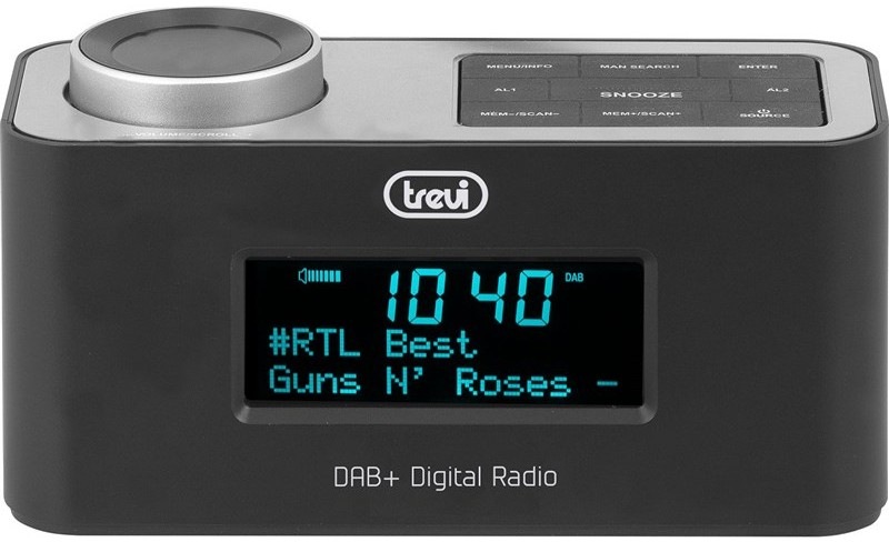Rádiobudík Trevi RC 80D6, DAB+ čierny/strieborný