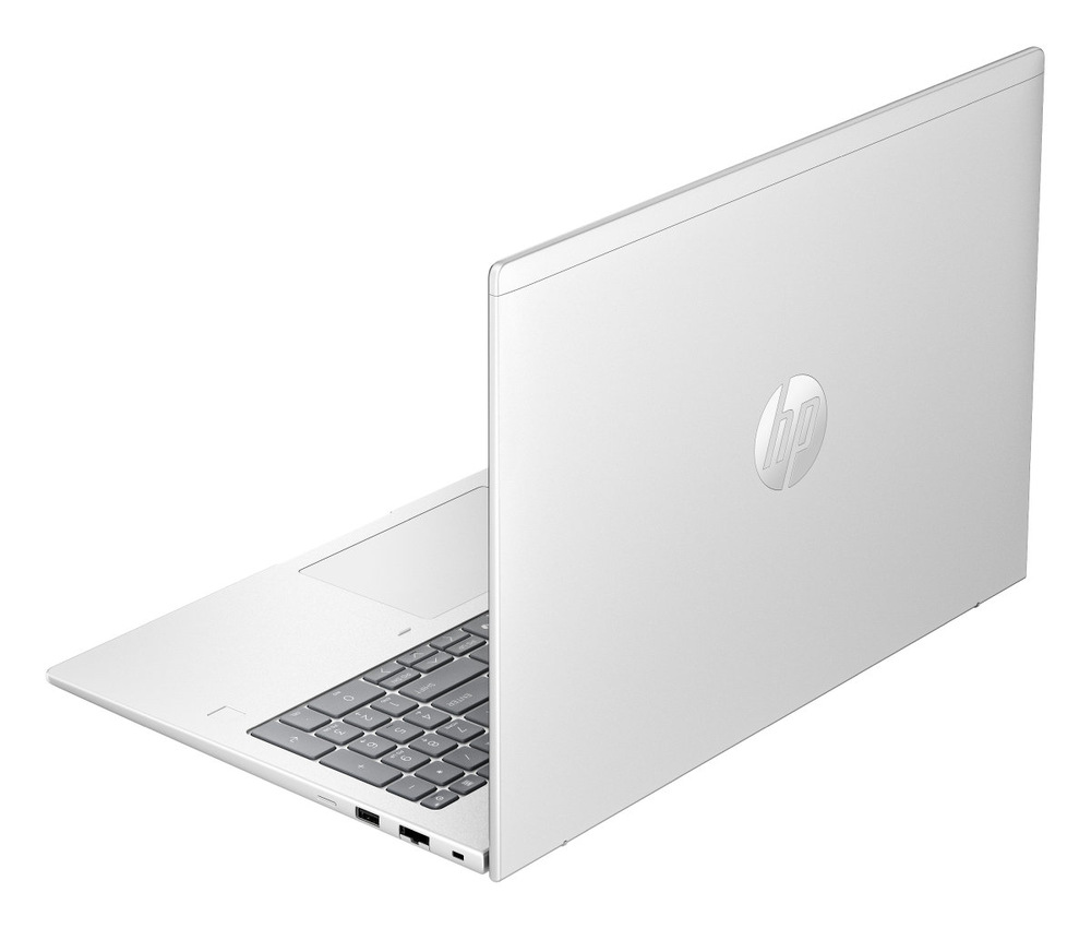 Notebook HP ProBook 4 G1i 16" strieborný Notebook HP ProBook 4 G1iR otvorený zozadu v striebornom šasi