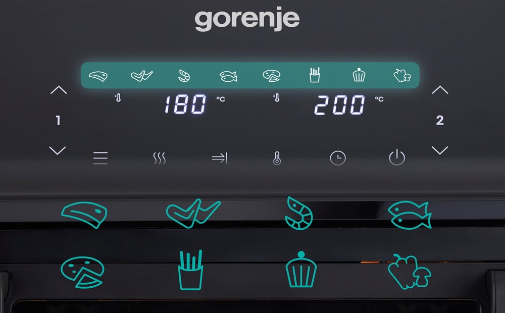 Teplovzdušná fritéza Gorenje AF2700BP dotykový displej