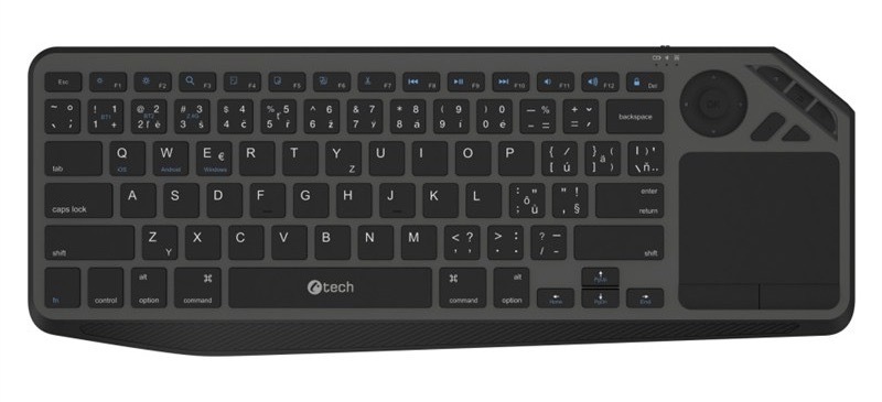 Klávesnica C-TECH, čierna farba