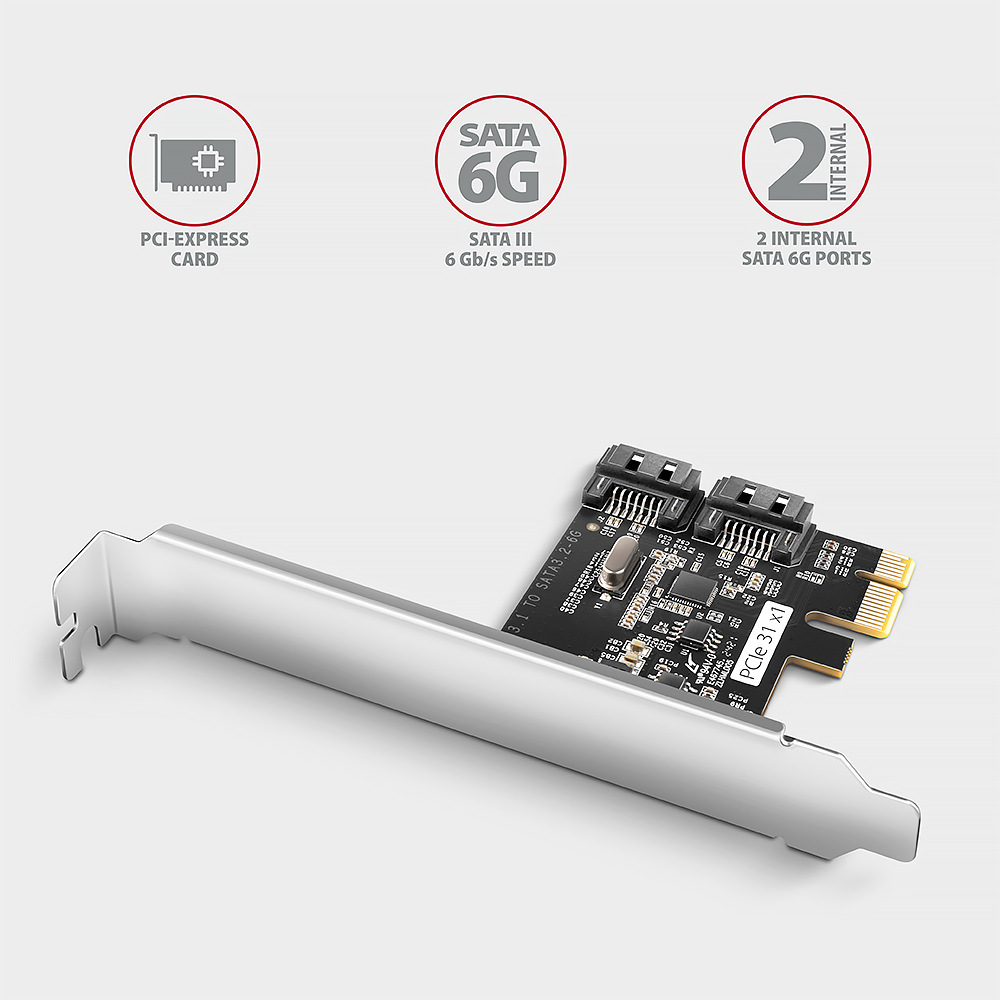 Radič Axagon PCES-SJ2 - 2x SATA 6G port Radič Axagon PCES-SJ2 - 2x SATA 6G port