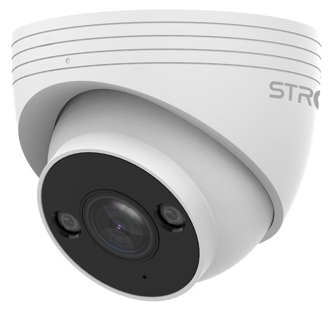 IP kamera Strong TUR05DL0-P, turret, 5Mpx, 1/3" CMOS, 101 ° diagonálne, IR+LED prísvit, mikrofón, PoE biela