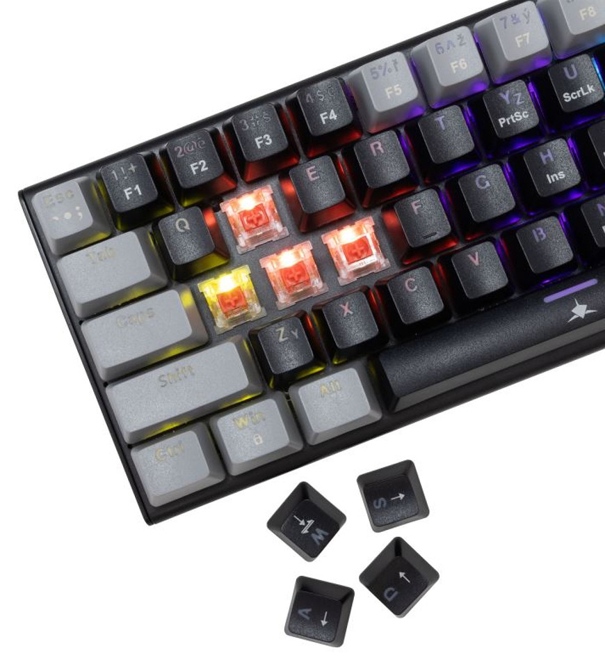 Klávesnica White Shark Wakizashi 2, Red Switch, CZ/SK layout čierna Klávesnica White Shark Wakizashi 2, Red Switch, CZ/SK layout čierna