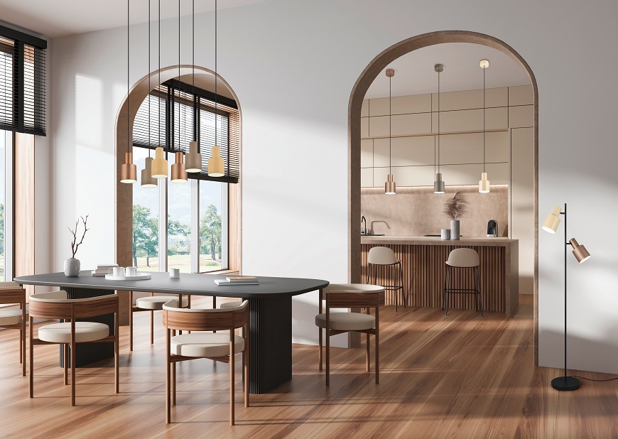 Stojacia lampa TRIO AGUDO, 2x E27 viacfarebná TRIO AGUDO