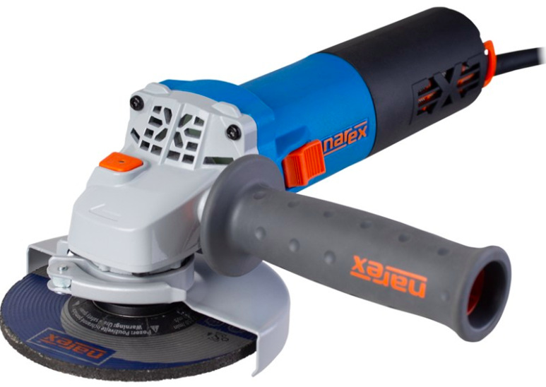 Uhlová brúska Narex EBU 9-125 s kotúčom 125 mm a prídavným držadlom Softgrip