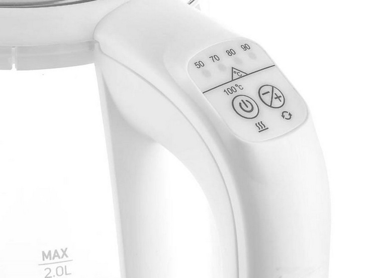 Sencor SWK 2190WH snadné nastavení teploty