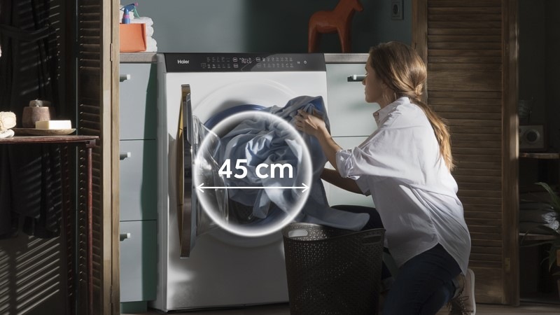 Práčka so sušičkou Haier SuperDrum HWD100BD1499U1N biela Práčka so sušičkou Haier SuperDrum HWD100BD1499U1N biela