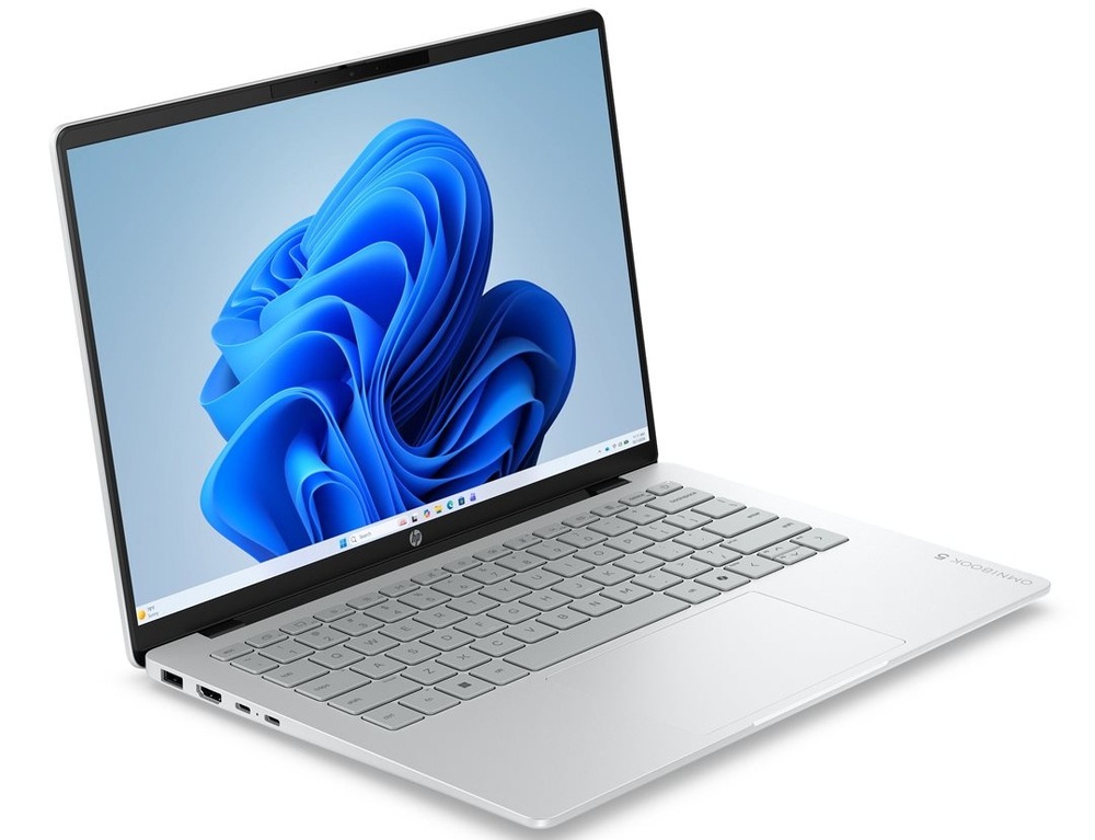 Notebook HP OmniBook 5 14-hk0600ncx + Game Pass predplatné na 2 mesiace strieborný HP OmniBook 5 zaujme aj hmotnosťou 1,62 kg