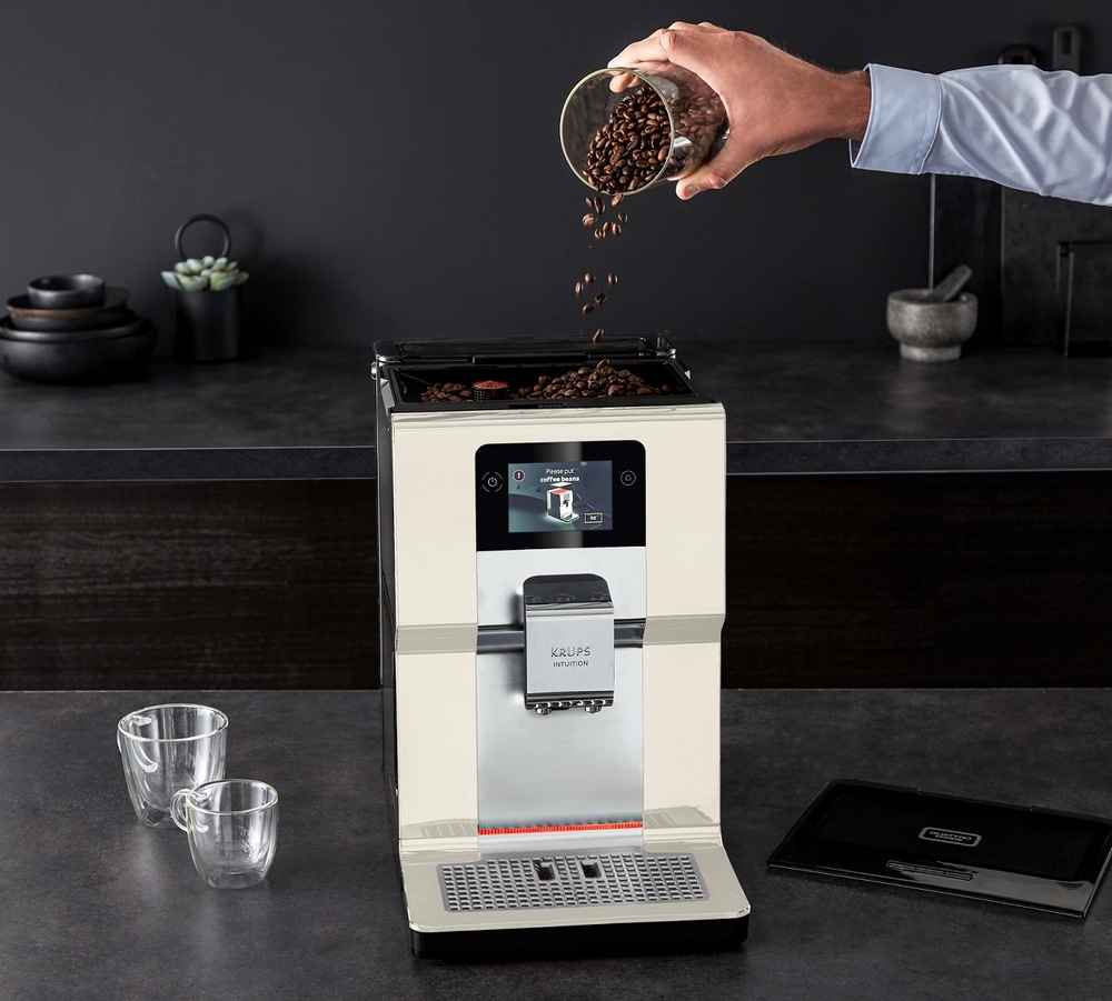 Automatický kávovar Krups Intuition Preference EA872A10 čierny/krémový
