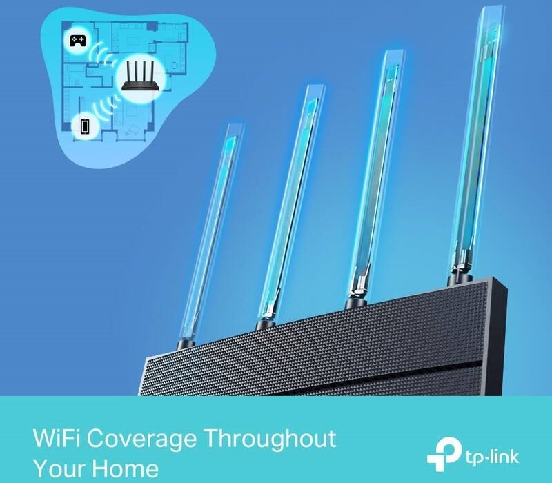 Router TP-Link Archer AX12, AX1500 Wi-Fi 6 čierny Router TP-Link Archer AX12, AX1500 Wi-Fi 6 čierny