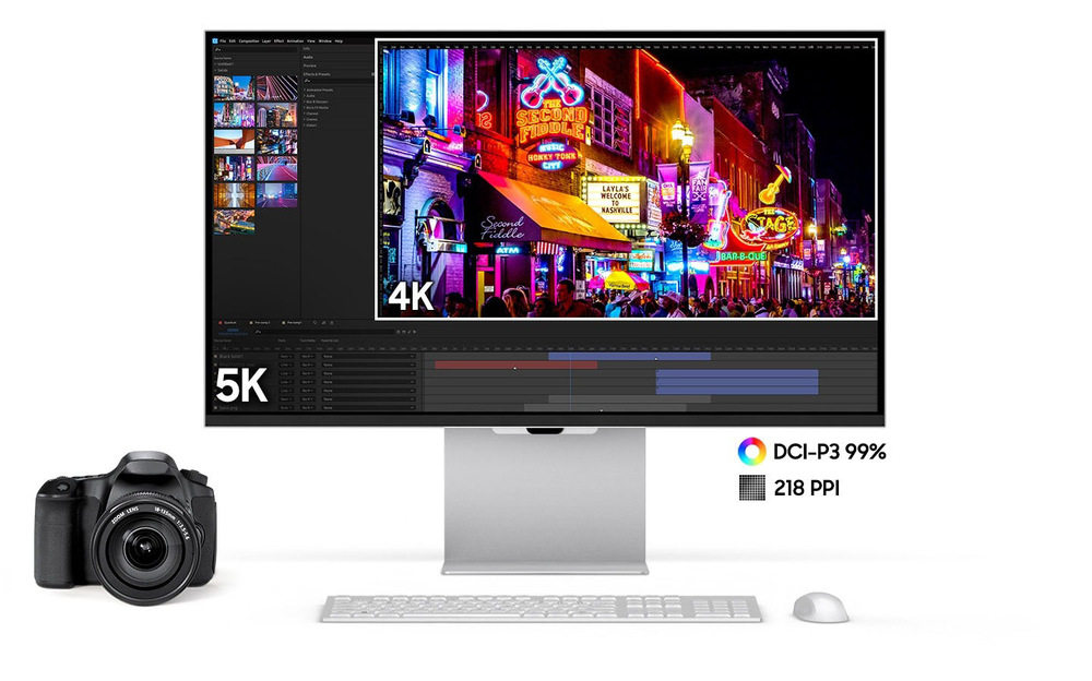 Monitor Samsung ViewFinity 5K S90PC Smart strieborný Samsung ViewFinity 5K S90PC