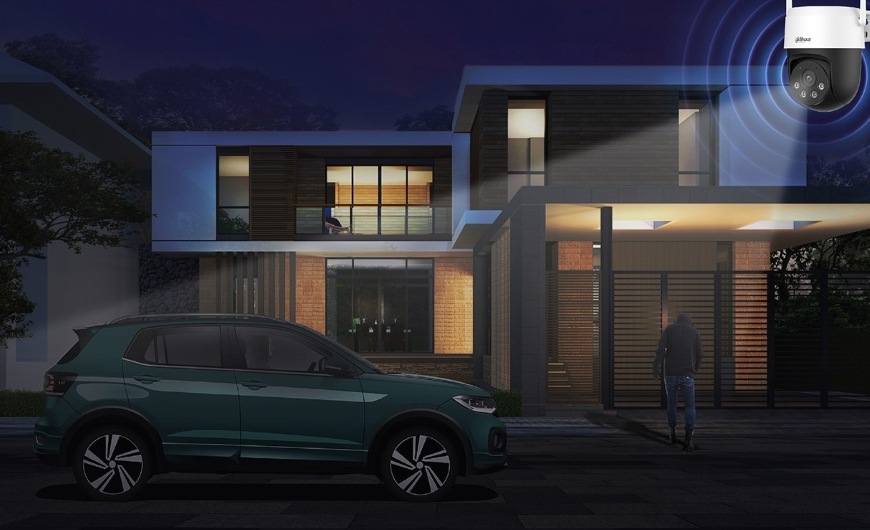 IP kamera Dahua P3AS-PV PTZ, 3Mpx, f=4mm biela Dahua P3AS-PV, biela