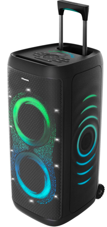 Hisense Party Thunder s výsuvnou rukoväťou a svetelnými efektmi pre ľahké prenášanie