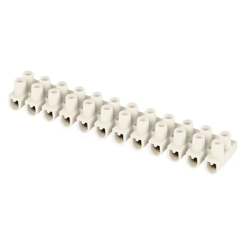 Svorkovnica EMOS SKRUTKOVÁ 12 PRV. 2,5–4MM2 32A/450V 1KS biela