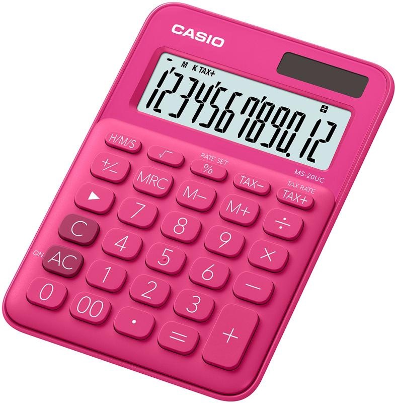 Kalkulačka Casio MS 20 UC RD ružová