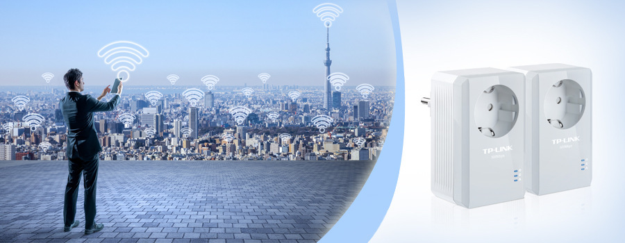 Sieťový rozvod LAN po 230V TP-Link TL-PA4010P KIT biely Síťový rozvod LAN po 230V TP-Link TL-PA4010P KIT