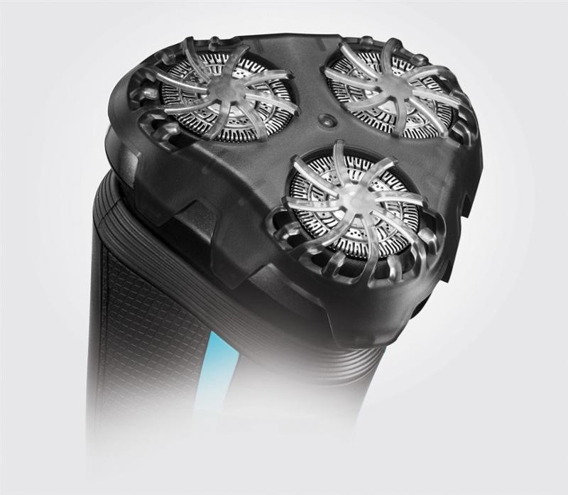 Holiaci strojček Remington R6000 R6 Style Series Aqua Rotary Shaver čierny/modrý