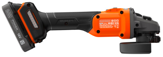 Uhlová brúska Black-Decker BCG6L8D1S-QW (s batériou)