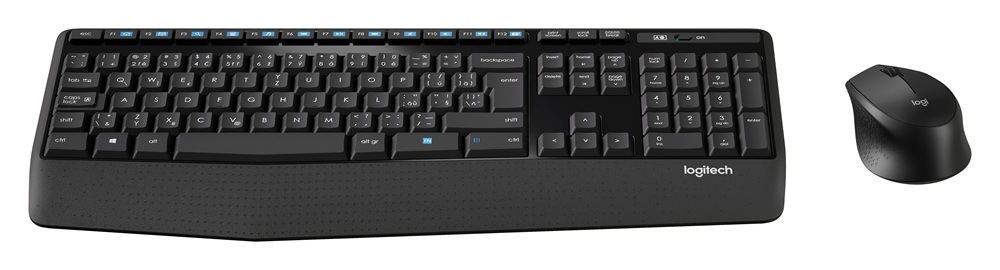 Klávesnica s myšou Logitech Wireless Combo MK345, CZ/SK čierna