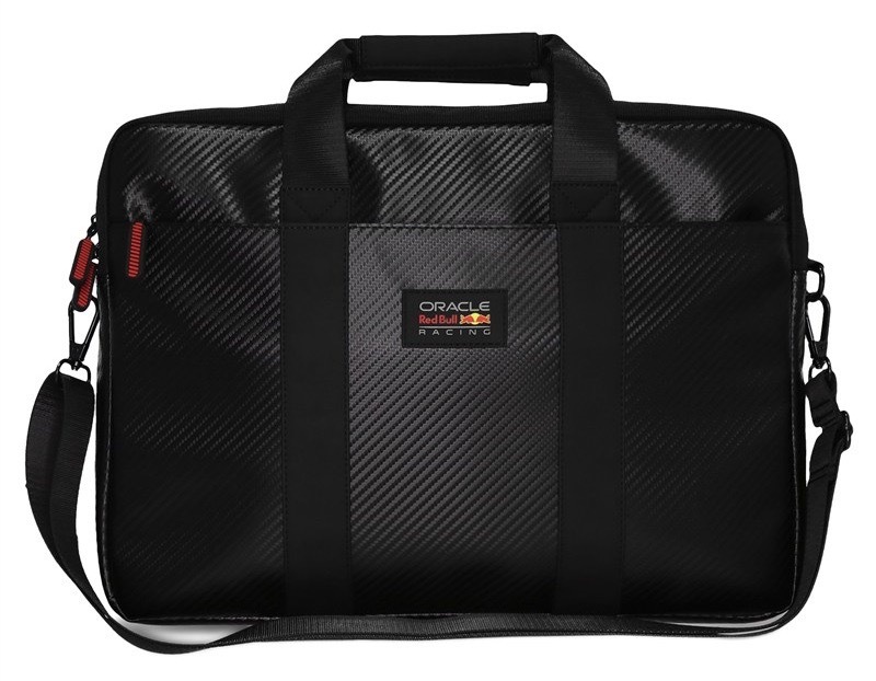 Taška na notebook Red Bull z kvalitného materiálu, čierna farba