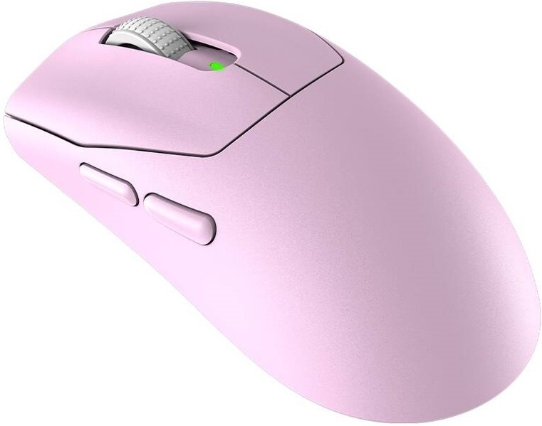 Myš MSI Forge GM340 Wireless ružová Bezdrôtovú myš MSI Forge GM340 Wireless vidíme zboku.