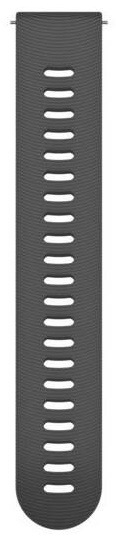 Remienok Garmin Quick Release 20mm, silikónový šedý, strieborná pracka sivý