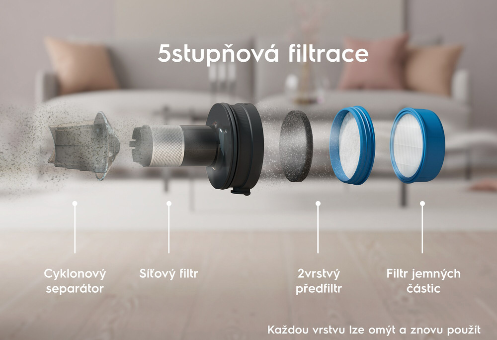 Tyčový vysávač Electrolux 700 Allergy EP71HB14UV Tyčový vysávač Electrolux 700 Allergy EP71HB14UV
