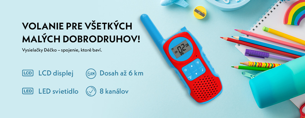 Vysielačky GoGEN DECKO modré