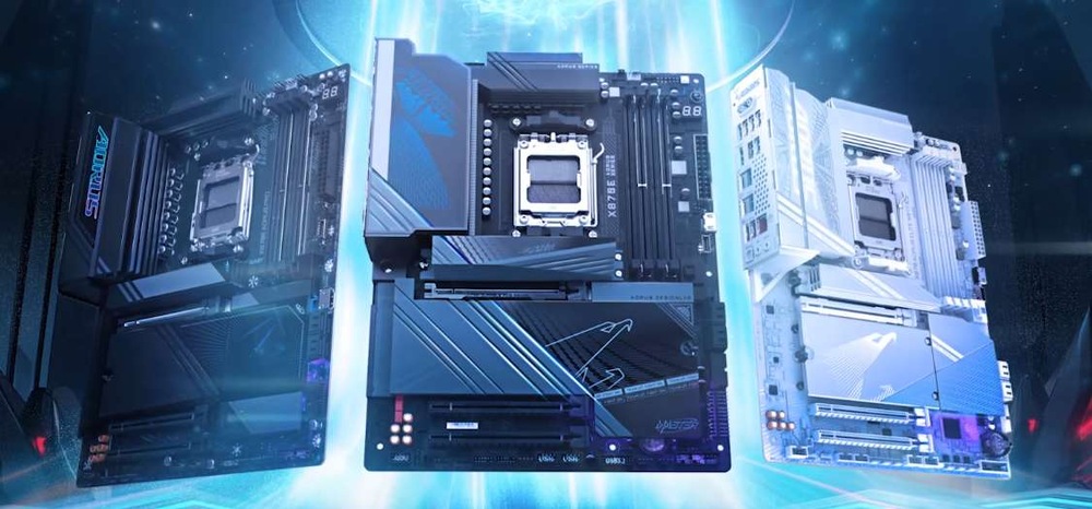 Gigabyte X870E AORUS MASTER znamená s PCIe 5.0″ width=