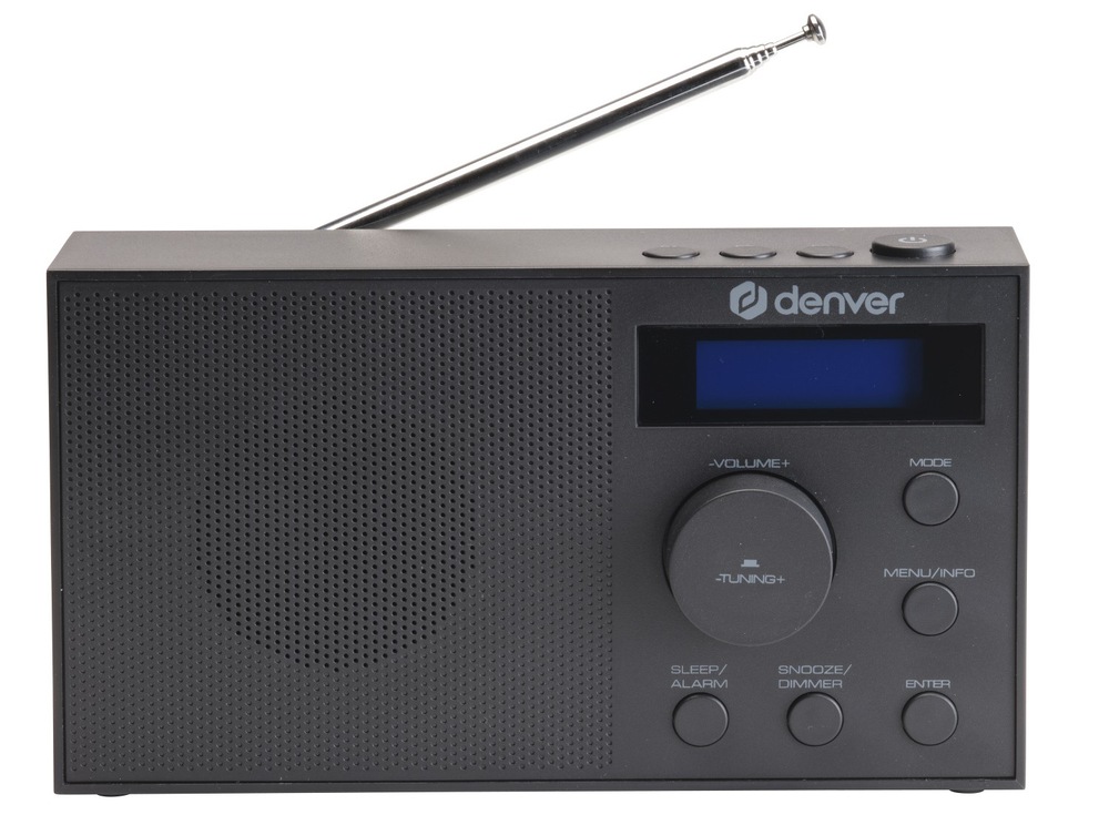 Rádioprijímač s DAB+ Denver DAB-51B čierny Rádioprijímač DAB+ Denver DAB-51B poskytuje príkon 15 W pre stabilné a silné počúvanie hudby