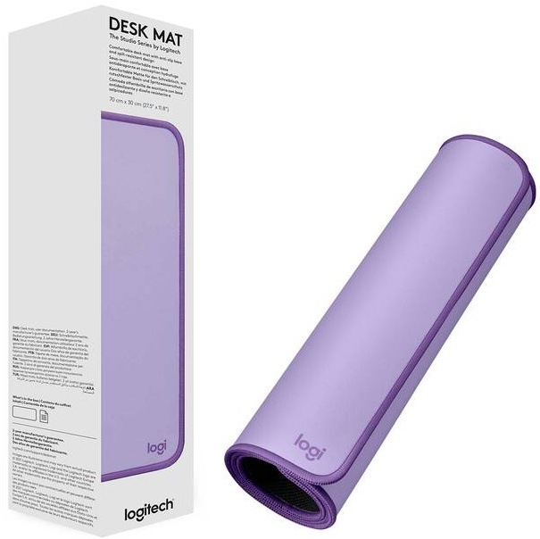 Podložka pod klávesnicu a myš Logitech Desk Mat Studio Series. 30 x 70 cm fialová
