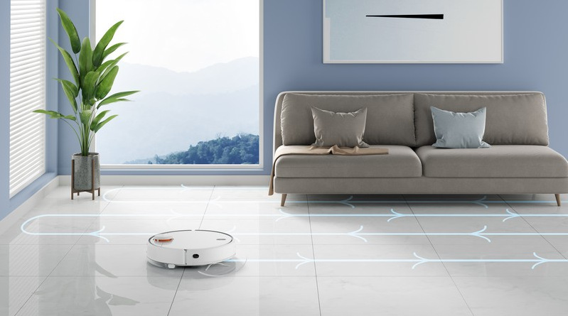 Robotický vysávač Xiaomi Mi Robot Vacuum Mop 2 Pro White Mopování