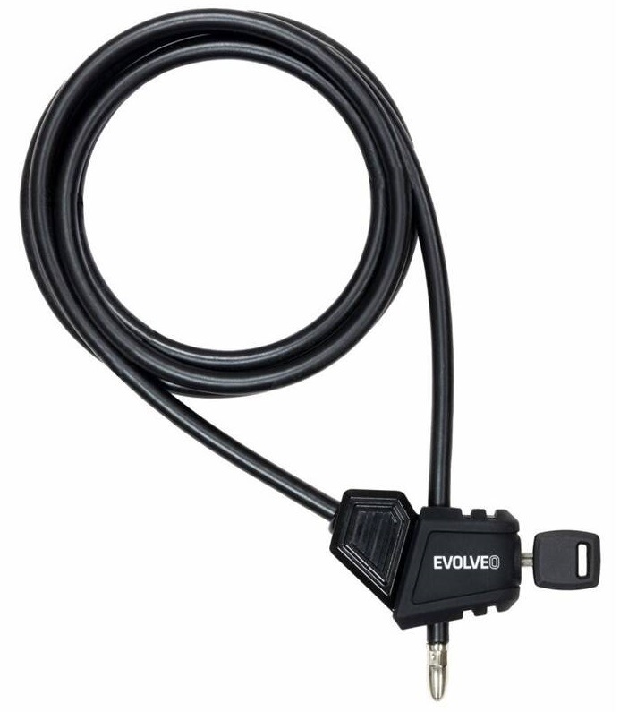 Zámok Evolveo StrongVision LOCK, lanový nastaviteľný zámok 8mm x 2m