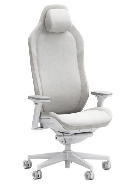 Herná stolička FRACTAL DESIGN Refine Fabric Light sivá